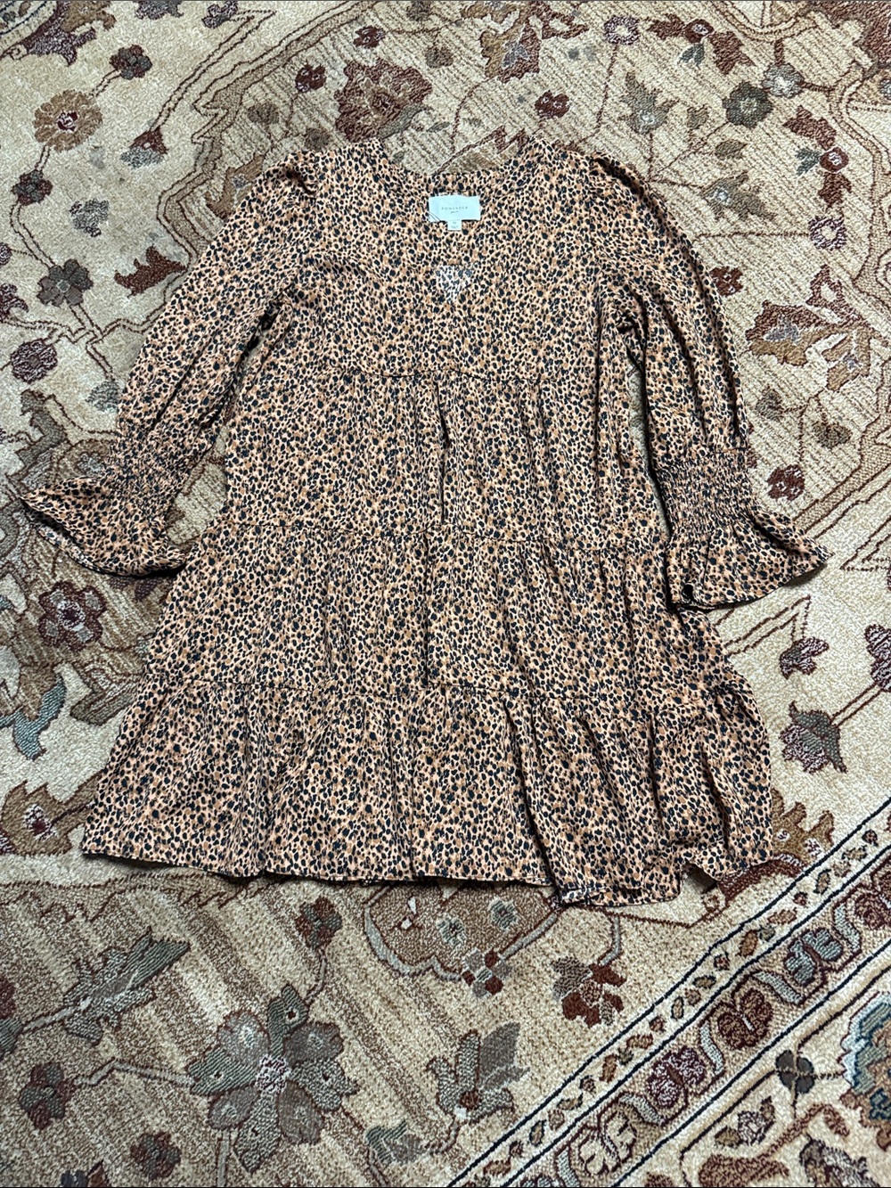 Tuckernuck Pomander place kenzo leopard print tiered dress size medium